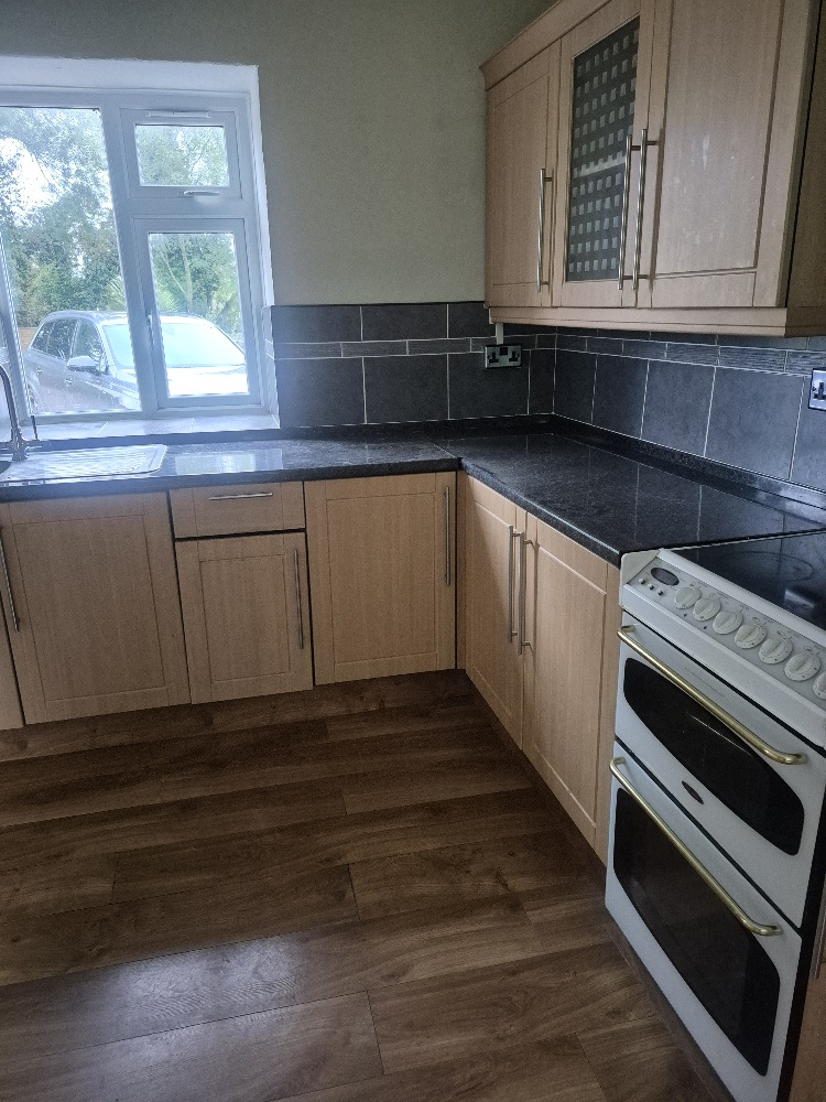 Kitchen at Gamekeepers Cottage long term rental with heritage features Lisburn