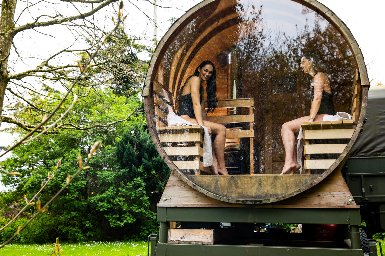 Hen Party Sauna and Hot Tub at Larchfield Estate Co Down