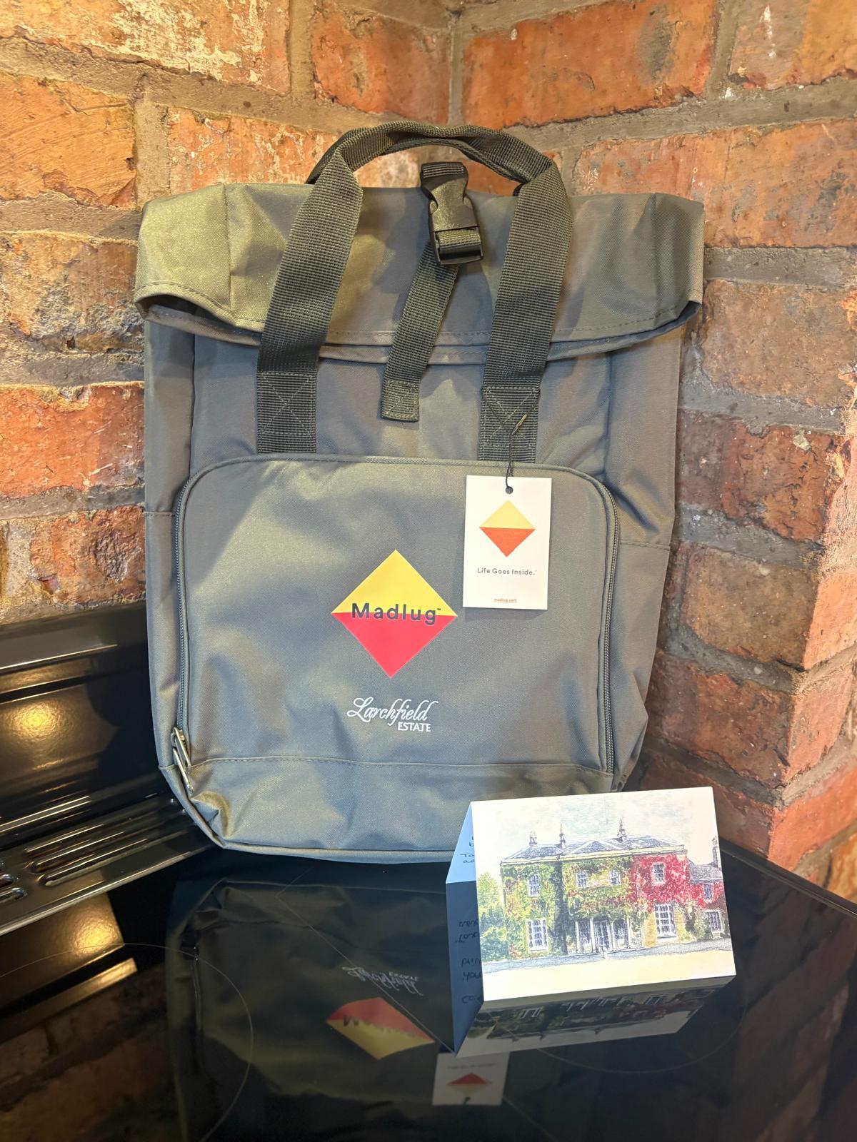 Madlug bag in Luxury Self Catering Accommodation Larchfield Estate CSR venue Northern Ireland