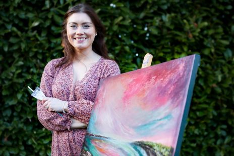 Paint and Sip Hen Parties Larchfield Estate with Eimear Campbell Art
