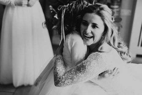 Bride and daughter
