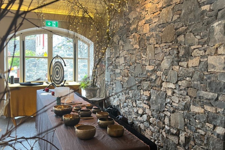 Sound Healing Spare the Orangery Larchfield Estate Corporate Retreats