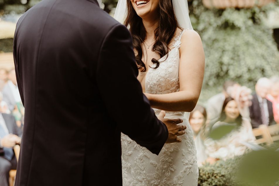 Wild Fern Ceremony Vows Walled Gardens at Larchfield Estate Heritage Wedding venue Northern Ireland WF1802