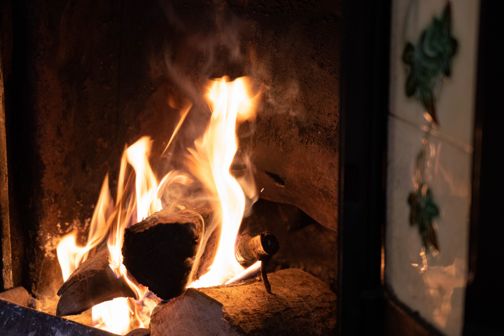 Cosy Fire at The Gate Lodge Larchfield Estate Northern Ireland Luxury Accommodation