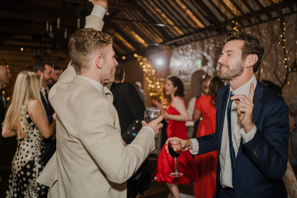Red wine on the dance floor at Larchfield Estate Co Down